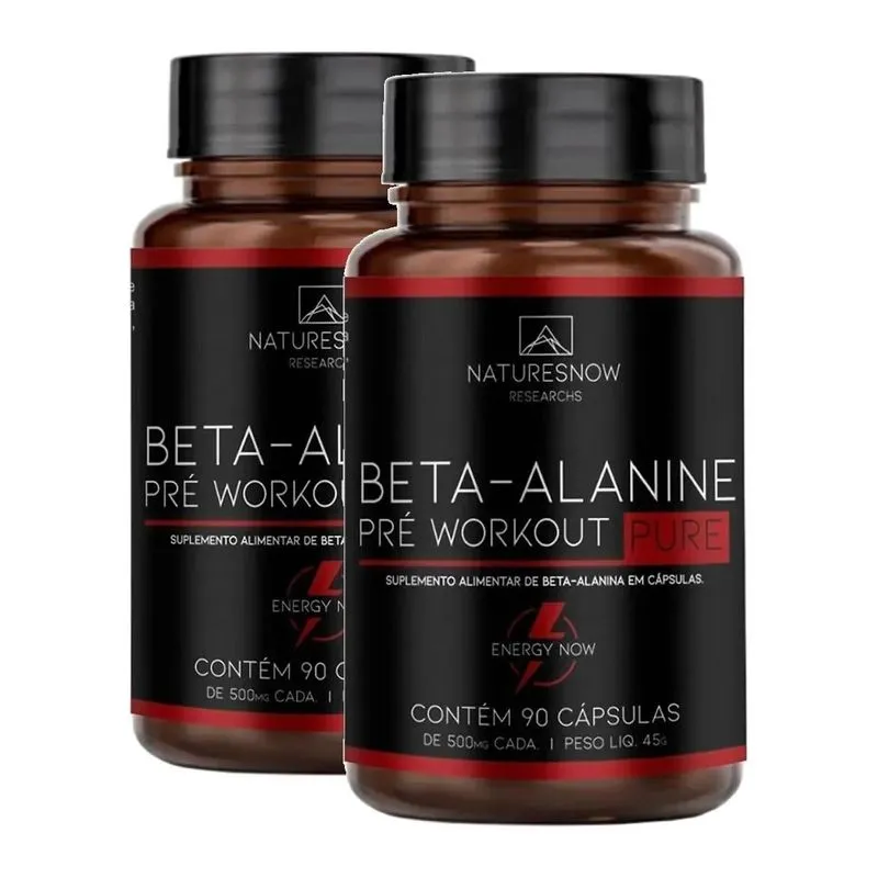 Kit 2x Beta Alanina Pure 90 Caps - Natures Now Sem Sabor Kit