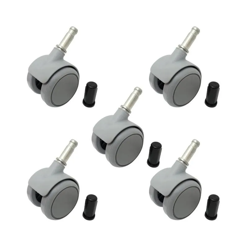 Rodízio Para Mocho Cinza Com Bucha Pista Em Pu (kit 5)