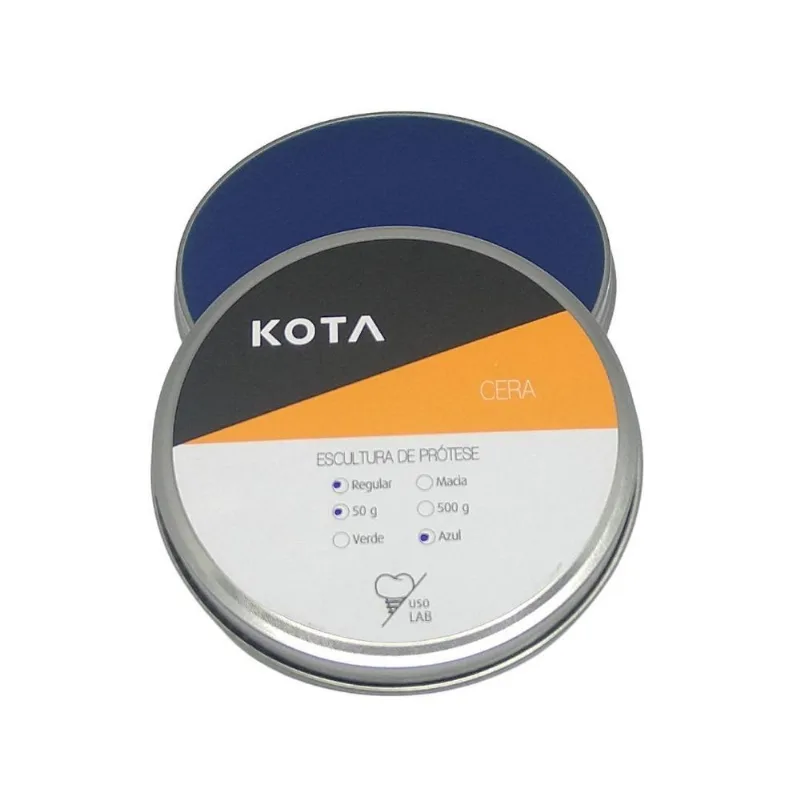 Cera Regular Azul Para Escultura De Pretese Fixa 50g