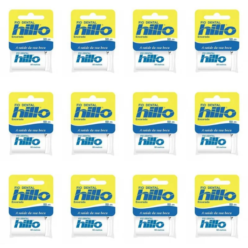 Hillo Fio Dental 50m (Kit C-12)