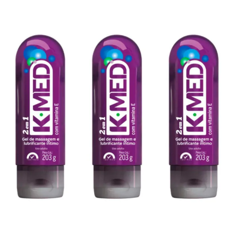 K Med 2em1 Lubrificante INtimo E Gel De Massagem 203g (Kit C-03)