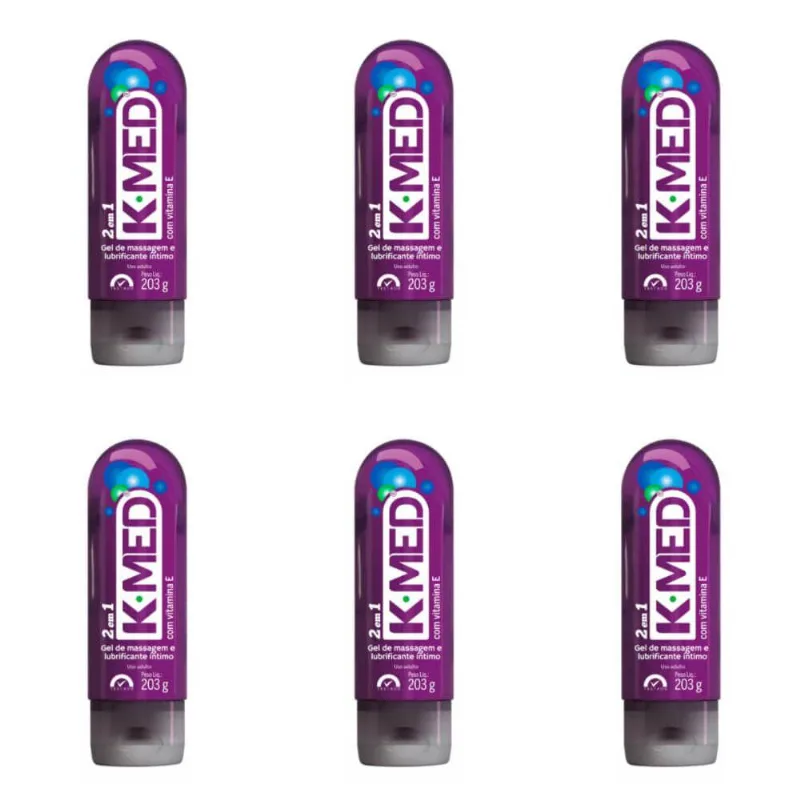 K Med 2em1 Lubrificante INtimo E Gel De Massagem 203g (Kit C-06)