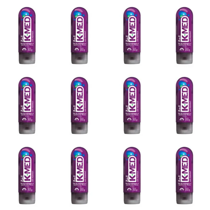 K Med 2em1 Lubrificante INtimo E Gel De Massagem 203g (Kit C-12)