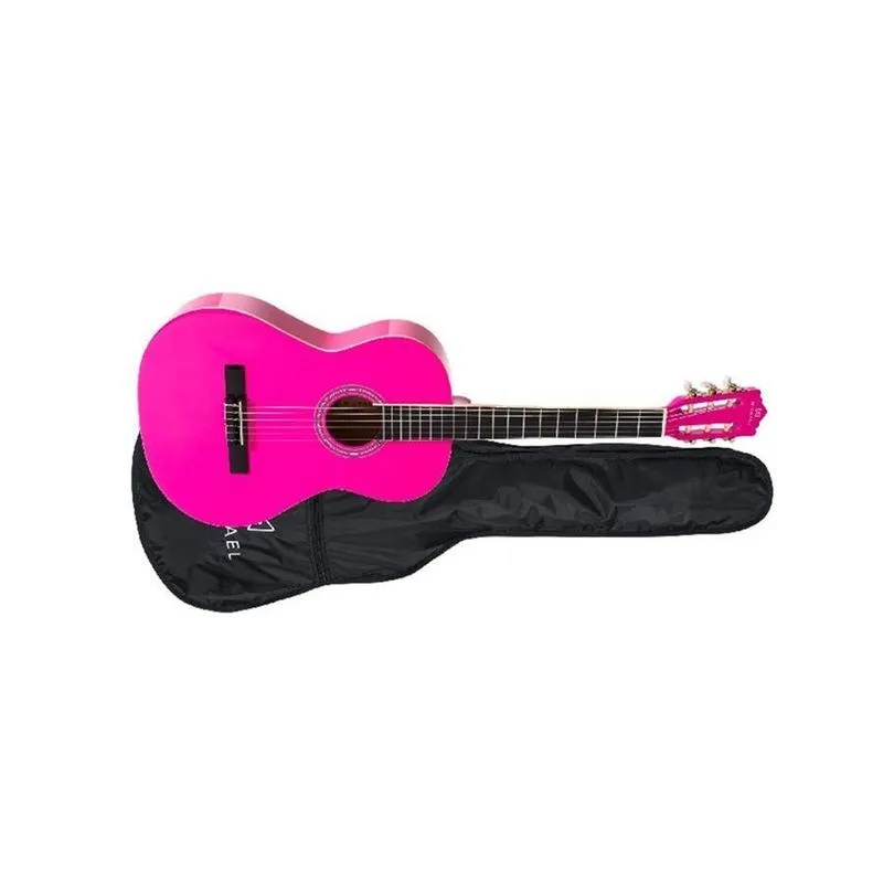 Violao Michael Acustico Nylon Vm19epk Pink