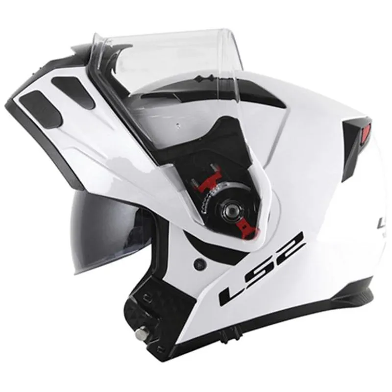 Capacete LS2 Metro FF324 Articulado Mono Branco Brilho