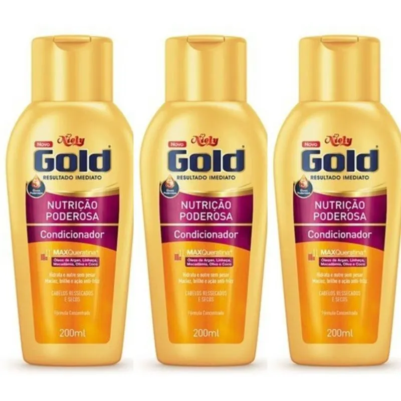 Niely Gold Nutricao Poderosa Condicionador 200ml (kit C-03)