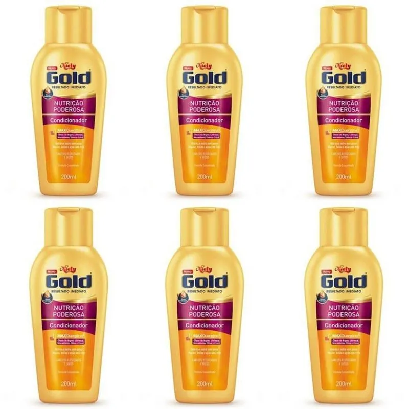 Niely Gold Nutricao Poderosa Condicionador 200ml (kit C-06)
