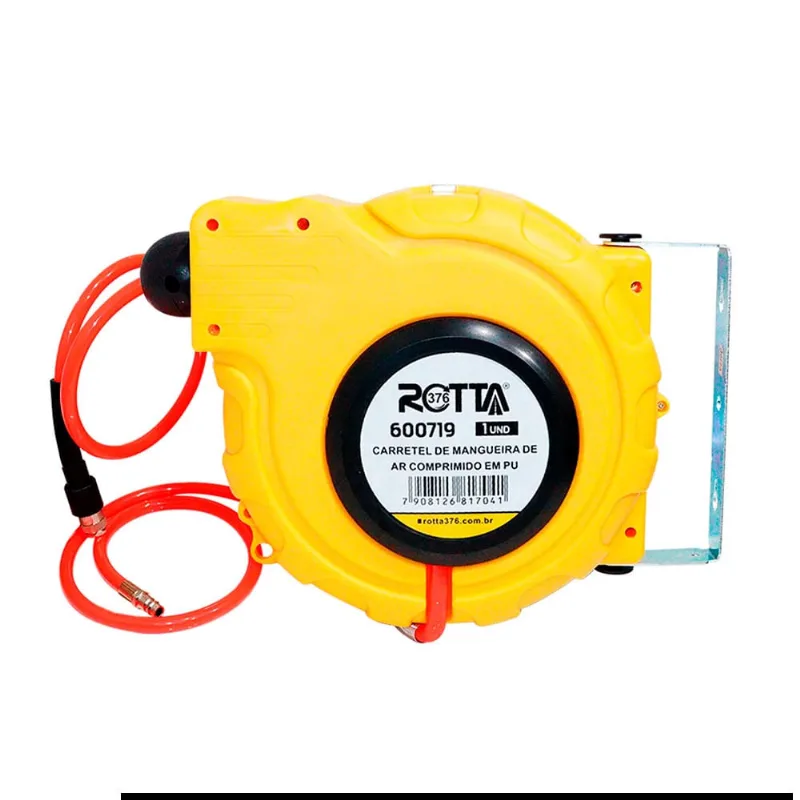 Carretel Enrolador Mangueira Pneumática 8mm X 12mm - 10m - Rotta 376