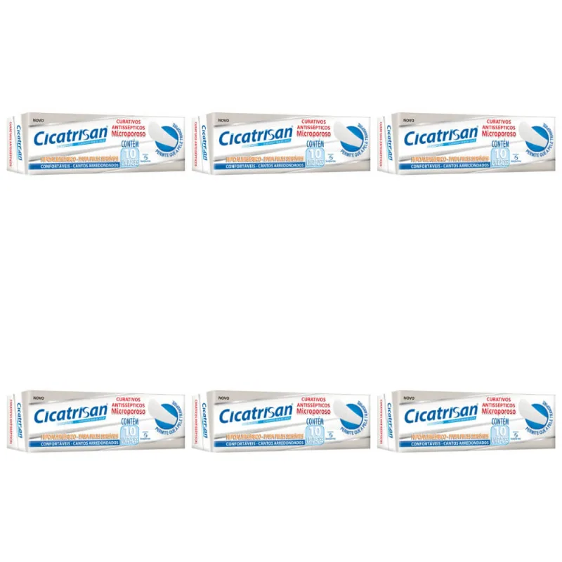 Sanfarma Cicatrisan Microporoso Curativos C-10 (Kit C-06)