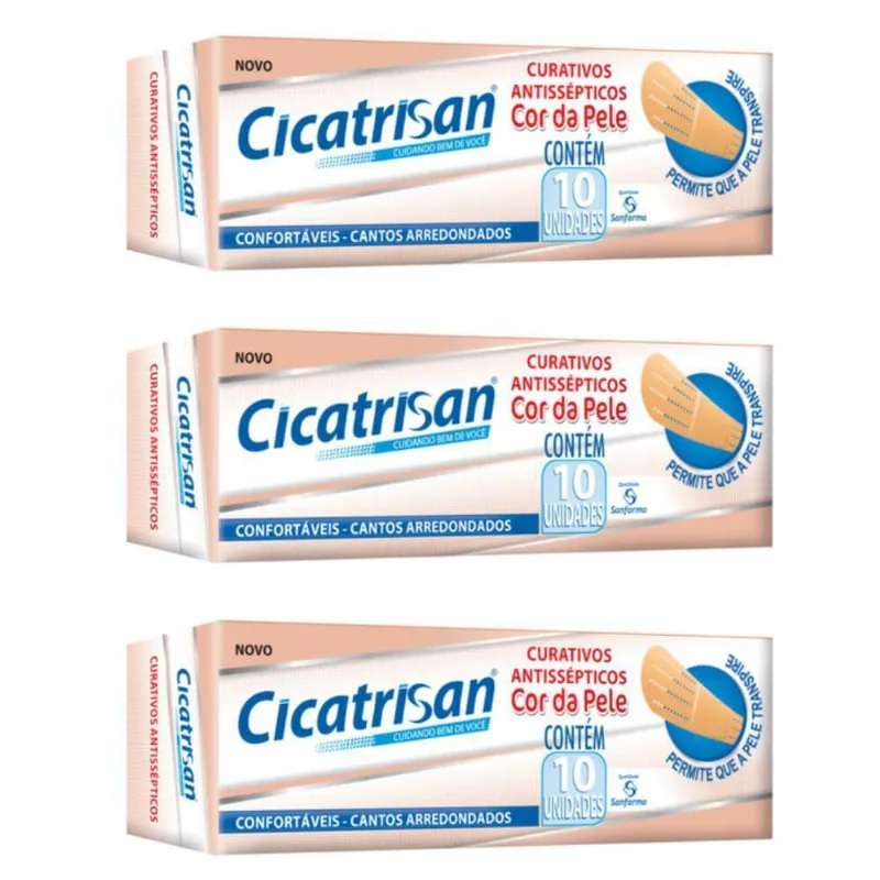 Sanfarma Cicatrisan Pele Curativos C-10 (Kit C-03)