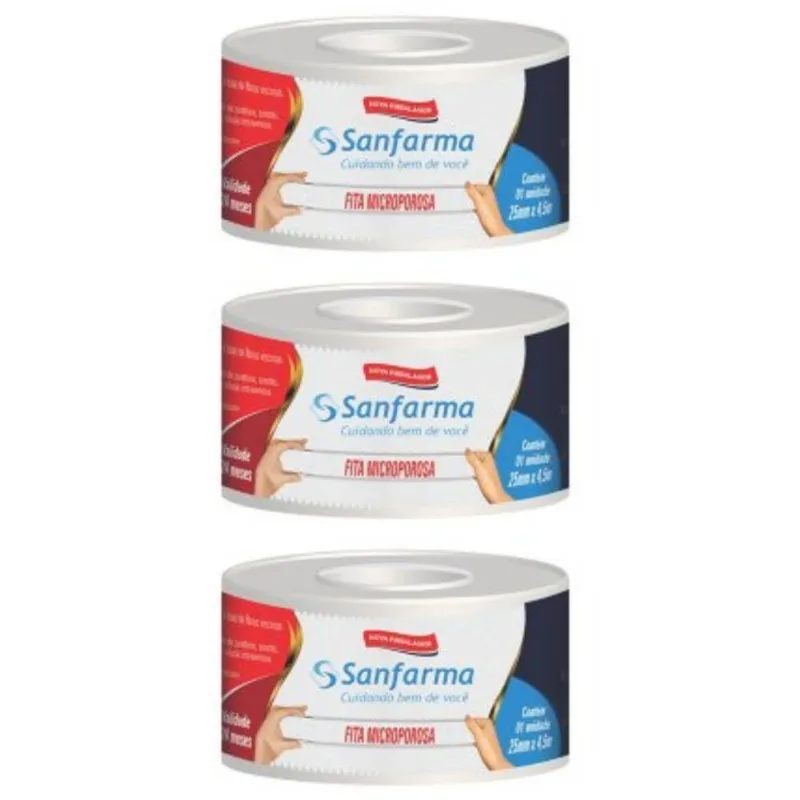 Sanfarma HipoalergENica Fita Microporosa 25x4,5 (Kit C-03)