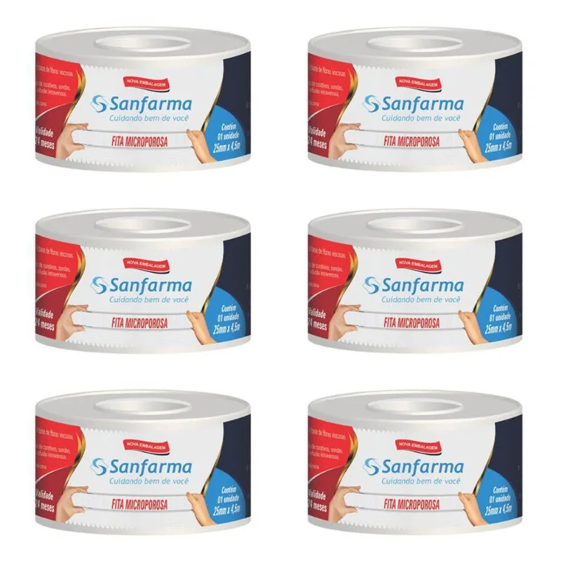 Sanfarma HipoalergENica Fita Microporosa 25x4,5 (Kit C-06)