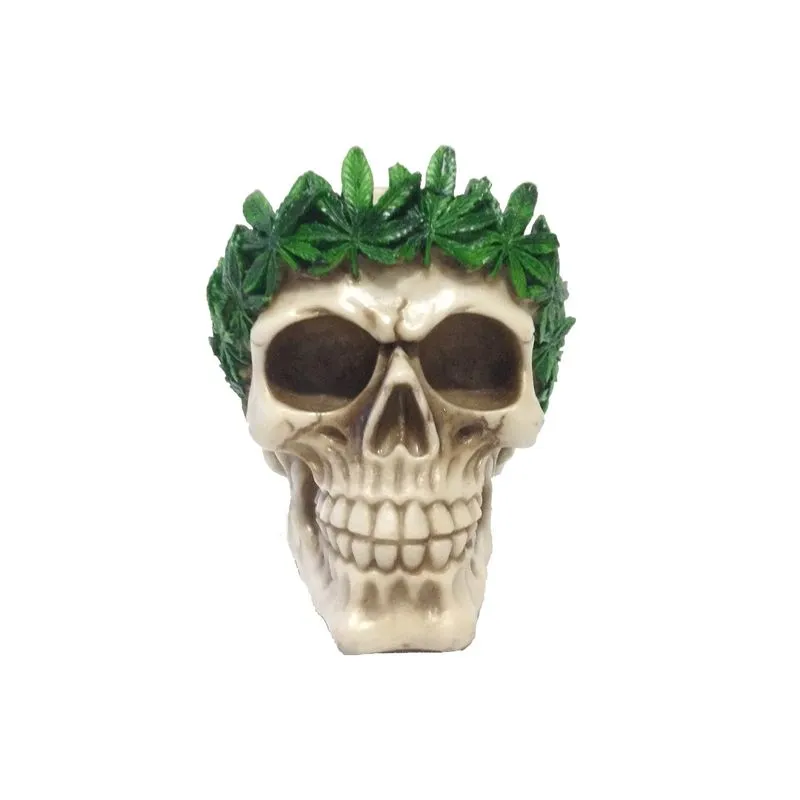 Crânio Caveira Tiara em Resina
