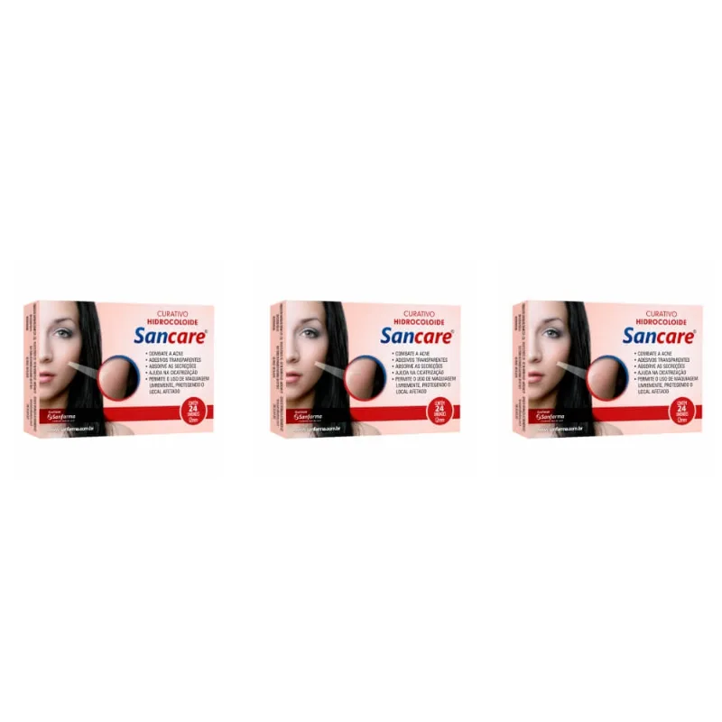 Sanfarma Sancare Hidrocoloide Curativos C-24 (Kit C-03)
