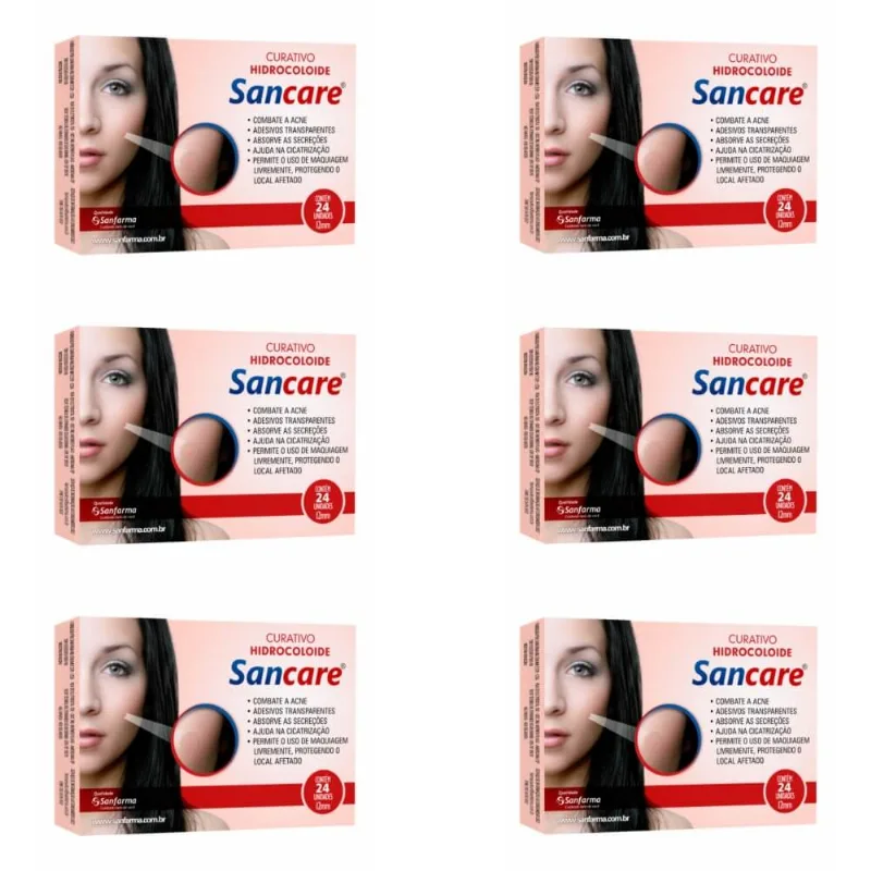 Sanfarma Sancare Hidrocoloide Curativos C-24 (Kit C-06)