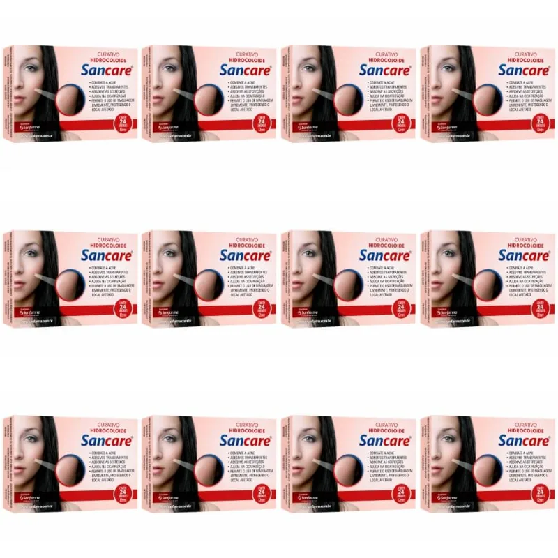 Sanfarma Sancare Hidrocoloide Curativos C-24 (Kit C-12)