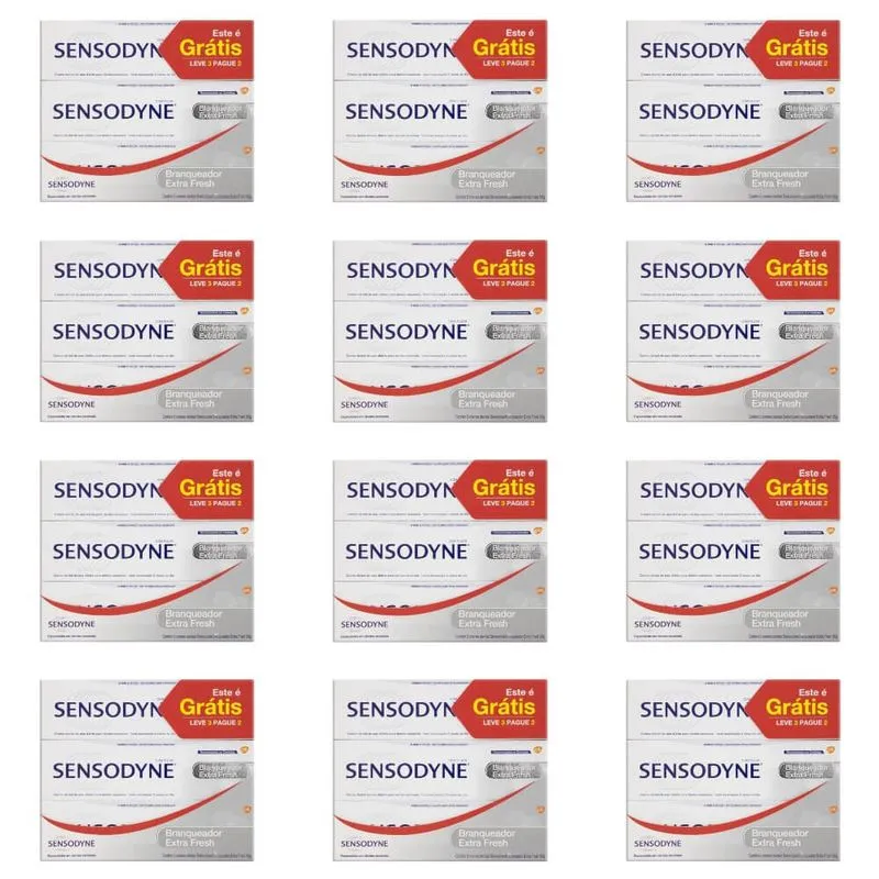 Sensodyne Branqueador Extra Fresh Creme Dental 3x50g (kit C-12)
