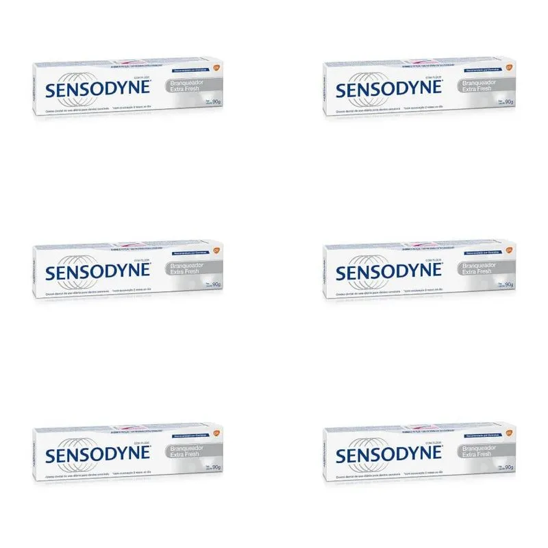 Sensodyne Branqueador Extra Fresh Creme Dental 90g (kit C-06)