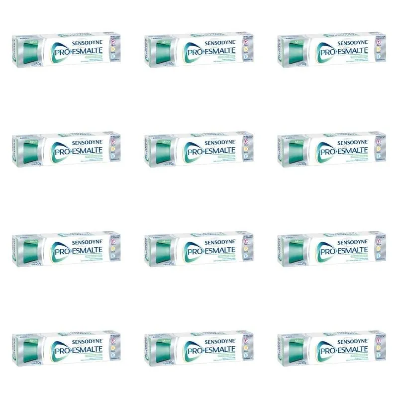 Sensodyne Pro Esmalte Creme Dental 50g (kit C-12)