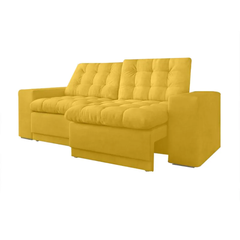 Sofá Titan Retrátil Amarelo 2,00m
