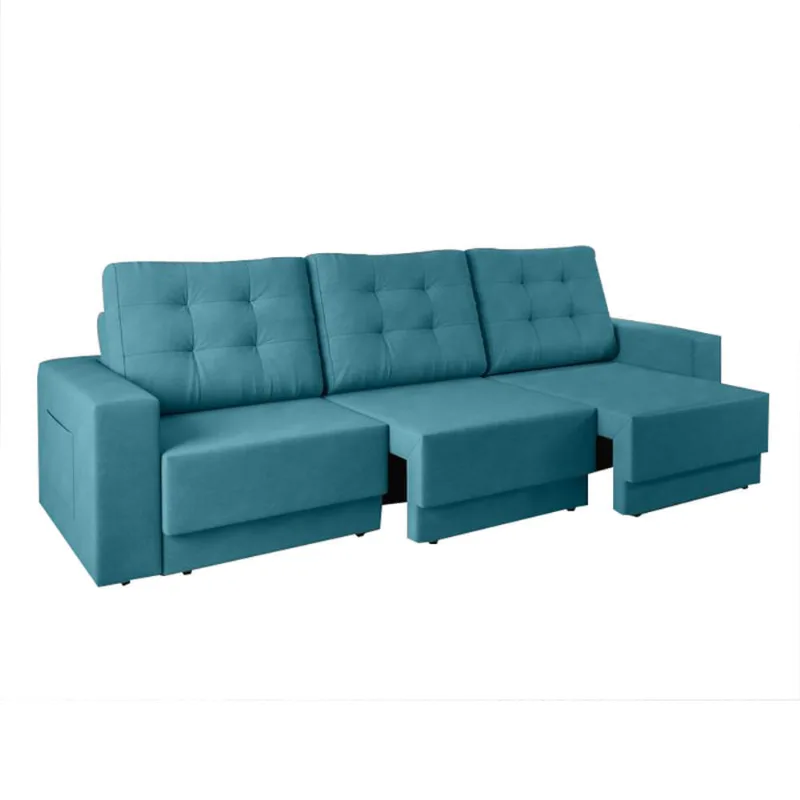 Sofá Boston Retrátil Turquesa 2,20m