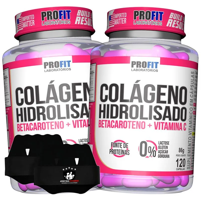 Colageno Hidrolisado Pote 120 Capsulas 86 Gramas + Luva
