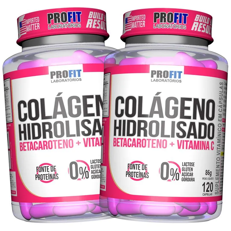2x Colageno Hidrolisado Pote 120 Capsulas 86 Gramas