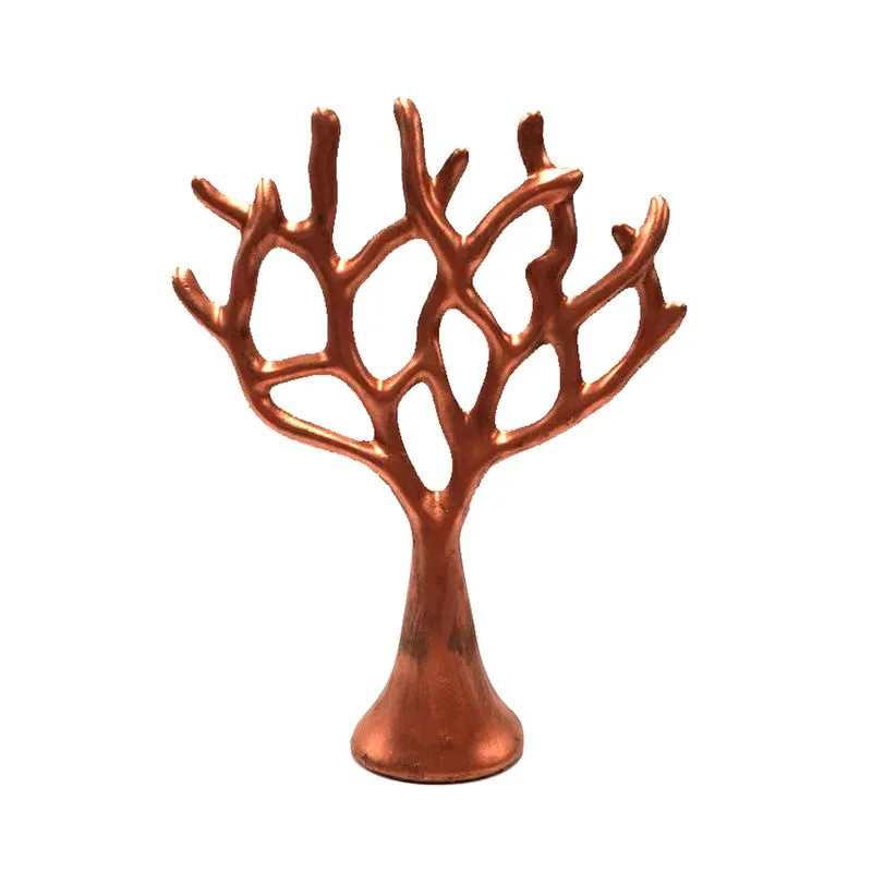Coral Decorativo Cobre em Resina