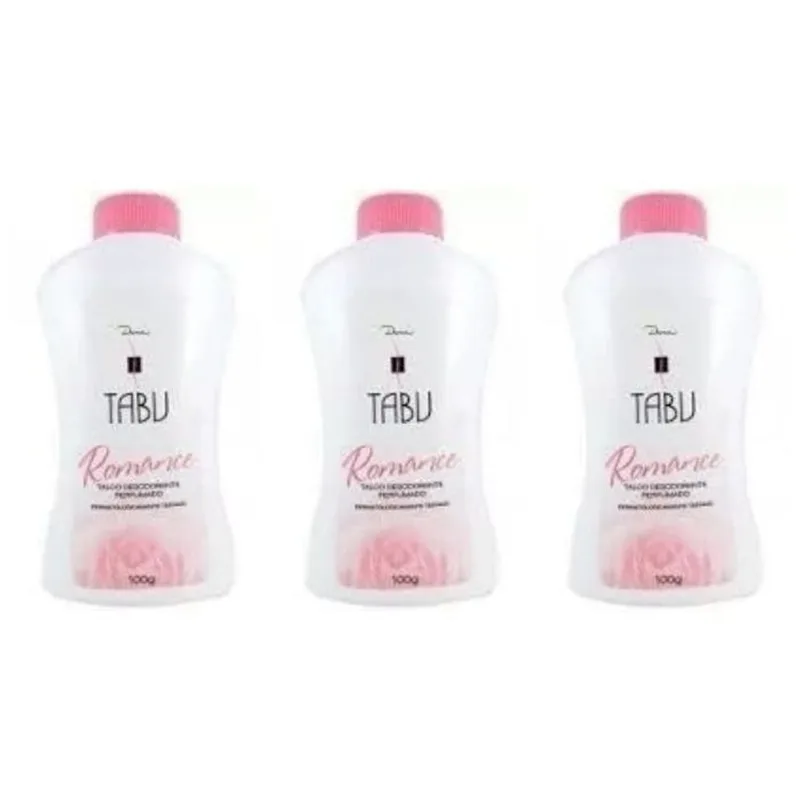 Tabu Romance Talco 100g (Kit C/03)