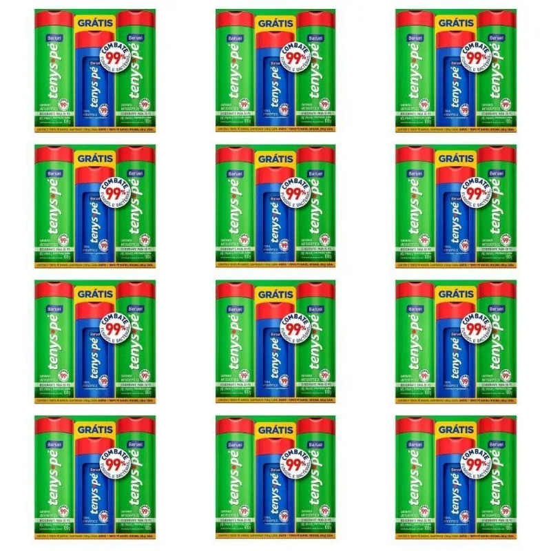 Tenys PÉ Baruel PÓ 2 Canforado + 1 Original 60g (Kit C/12)