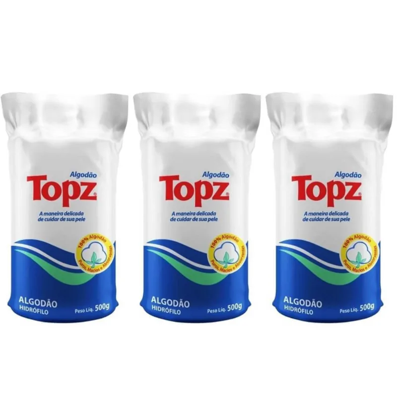 Topz AlgodAO Rolo 500g (Kit C-03)