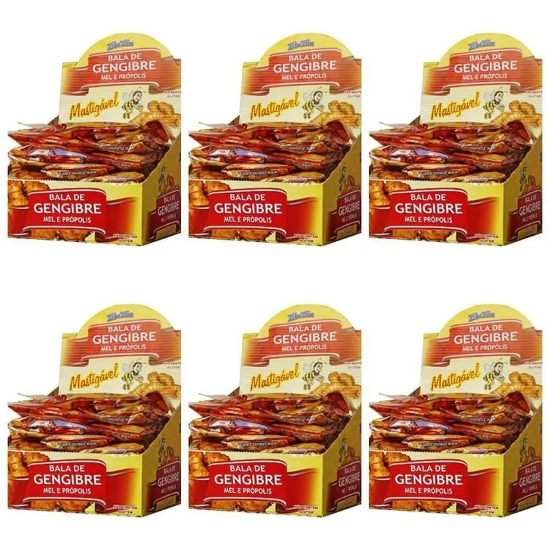 Ziin Ziin Bala Gengibre Mel E PrOPolis 30x40g (Kit C-06)