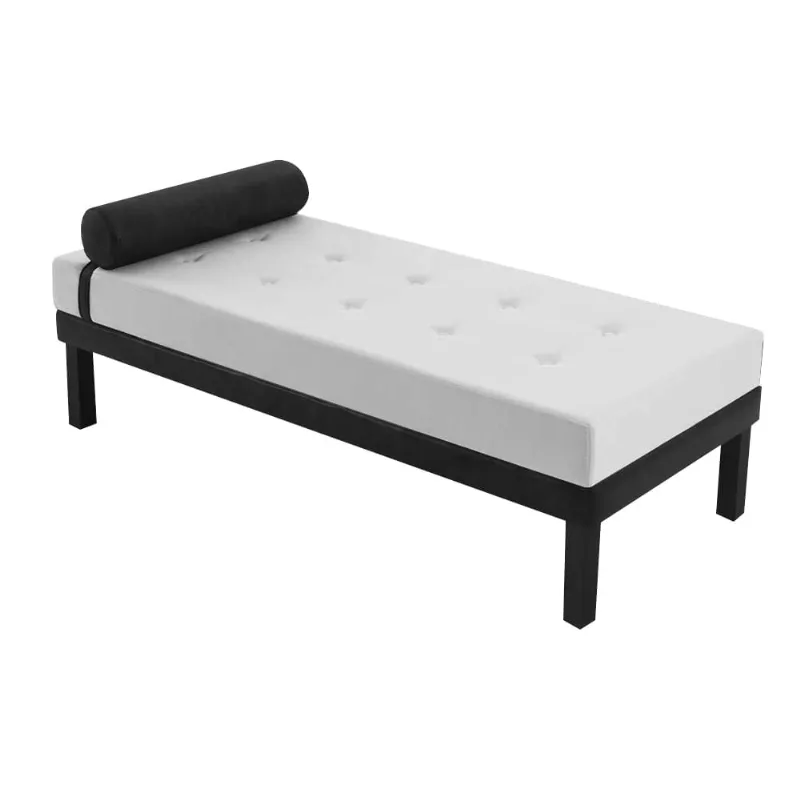 Banco Miranda 1,4 Base Preto Cinza T1931 Detalhe Courissimo Preto T393
