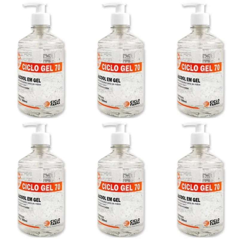 Clico Farma Alcool Gel 70% 450g (Kit C-06)