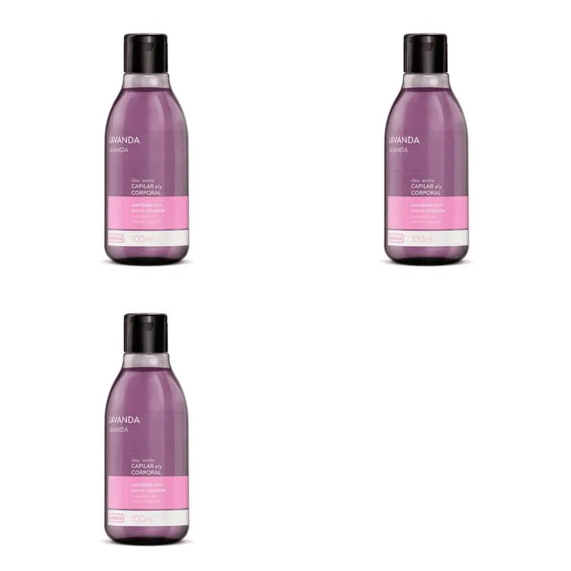 Farmax OLeo Capilar E Corporal Lavanda 100ml (Kit C-03)