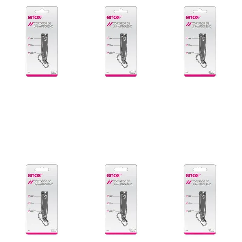 Enox Cortador De Unhas Pequeno C- Corrente (Kit C-06)