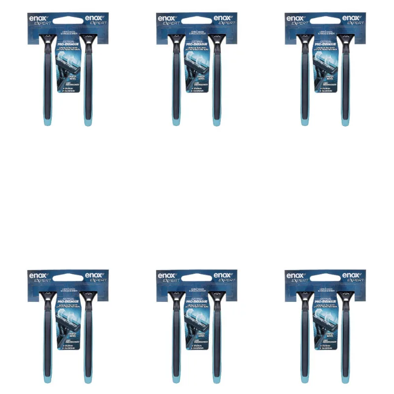 Enox Expert Aparelho De Barbear Masculino C/2 (Kit C/06)