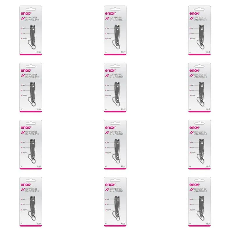 Enox Cortador De Unhas Pequeno C- Corrente (Kit C-12)