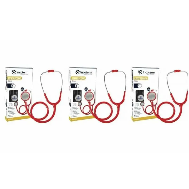 Incoterm EstotoscOPio ClINico Vermelho (Kit C-03)