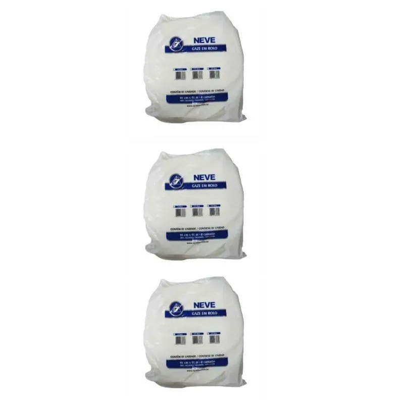 Neve Gaze Em Rolo Tipo Queijo 9f 91cmx91m (Kit C/03)