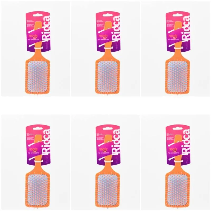 Ricca Escova De Cabelo Color Block Racket (kit C-06)