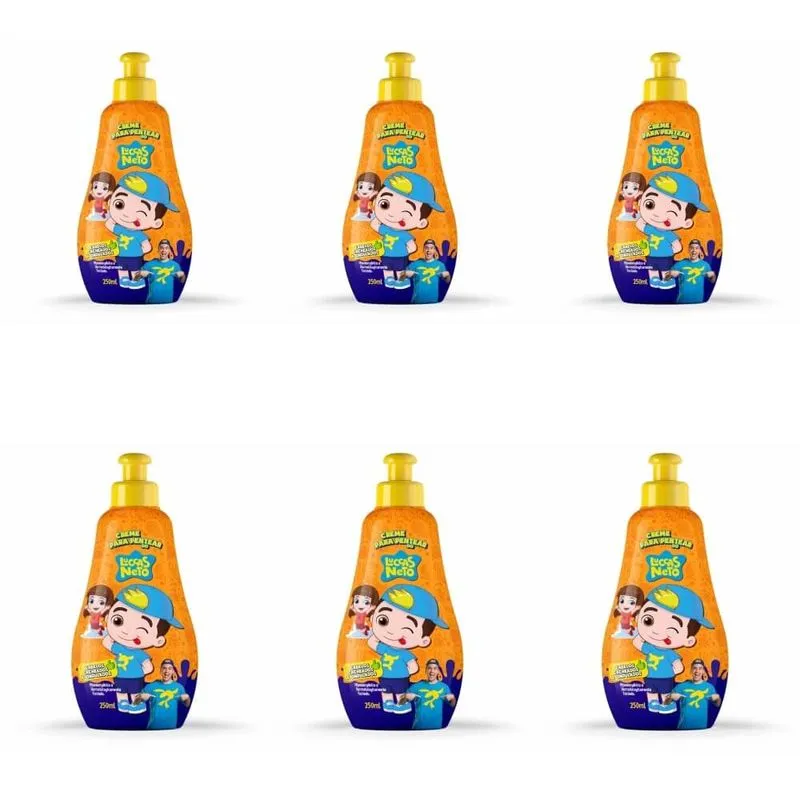 Cia Da Natureza Luccas Neto Cachos Creme P- Pentear 250ml (Kit C-06)