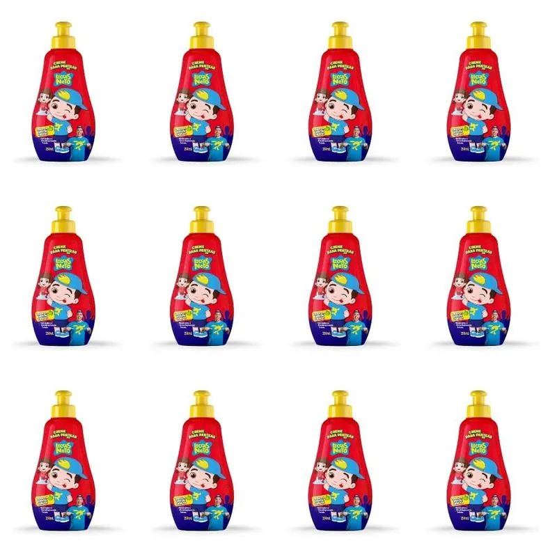 Cia Da Natureza Luccas Neto Todos Cabelos Creme P- Pentear 250ml (Kit C-12)