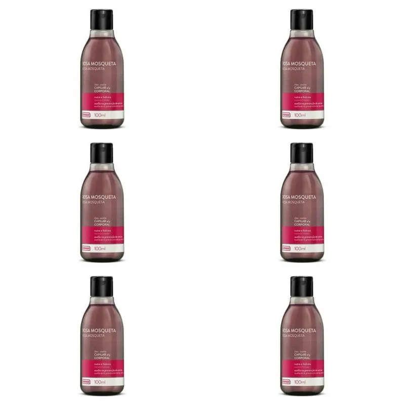 Farmax OLeo Capilar E Corporal Rosa Mosqueta 100ml (Kit C-06)