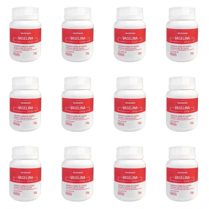 Farmax Vaselina SOLida Pura 70g (Kit C-12)