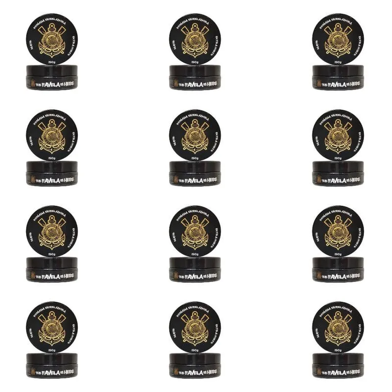 Yelsew Corinthias Pomada Modeladora Matte 150g (Kit C/12)