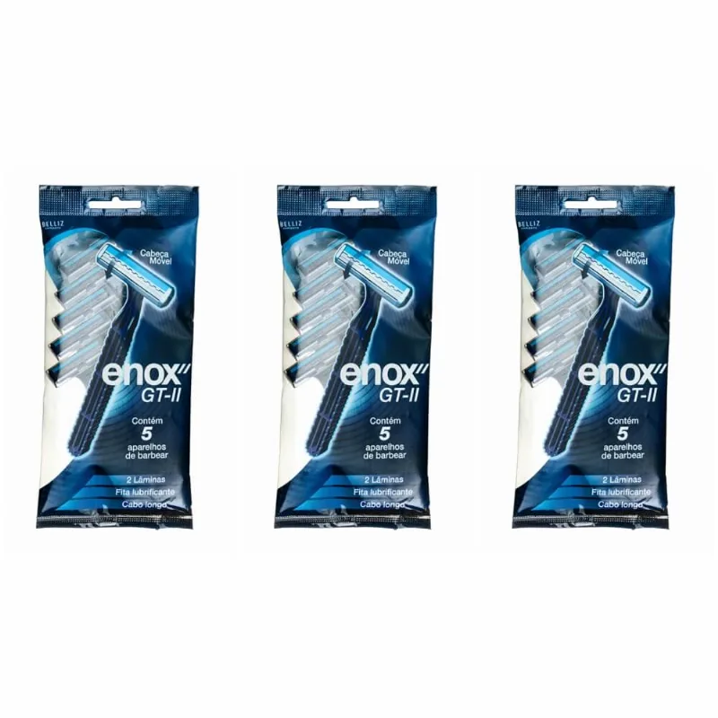 Enox Gt2 Aparelho De Barbear C/5 (Kit C/03)