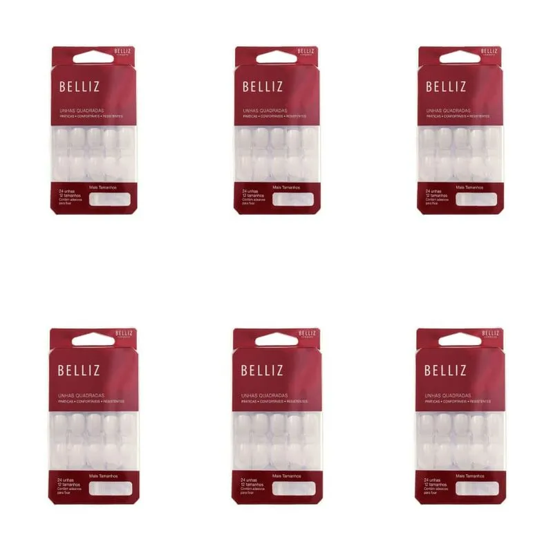 Belliz Unhas Quadradas (Kit C-06)