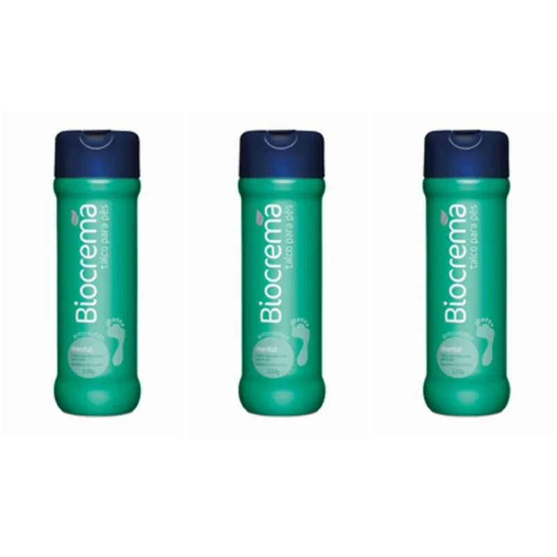 Biocrema Talco AntissÉPtico Canforado 100g (Kit C/03)
