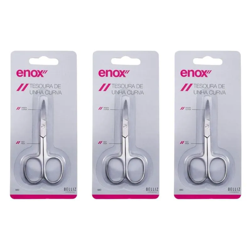 Enox 683 Ponta Curva Tesoura (Kit C-03)